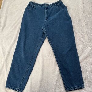Lees Vintage Classic Blue Denim Jeans Elastic Waist Size 20W